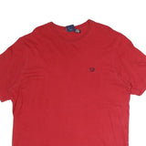 CHAPS Mens Red Graphic T-Shirt XL Short Sleeve Crew Neck Classic Cotton