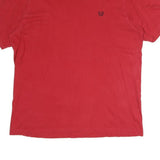 CHAPS Mens Red Graphic T-Shirt XL Short Sleeve Crew Neck Classic Cotton