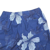 NAUTICA Mens Shorts Blue Floral Casual M W30 Polyester Blend Swimwear