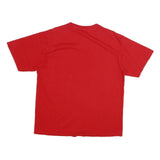 MAJESTIC Mens Red Canada Baseball T-Shirt XL Short Sleeve Crew Neck Cotton