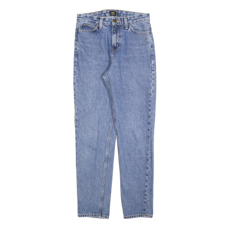 LEE Womens Slim Blue Denim Classic Slim Jeans W26 L28 Stylish Comfortable Zip