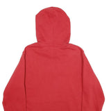 CHAMPION Mens Red Pullover Hoodie L Cotton Blend Casual Sweatshirt