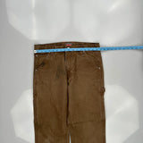 Craftsman Carpenter Trousers - 32W 32L Brown Cotton