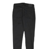 LEVI'S Womens Black Regular Skinny Denim W27 L29 Zip Jeans