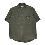 Carhartt Short Sleeve Shirt - Large Green Cotton