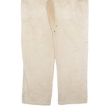 CARHARTT Mens Jeans Beige Relaxed Straight Denim W36 L34 Workwear Durable Style