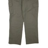 DICKIES Mens Olive Green Regular Cargo Trousers W38 L32 Cotton Blend Zip
