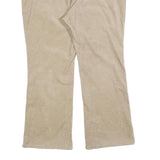 Womens Cotton Blend Beige Regular Fit Straight Leg Trousers W40 L28 Casual