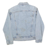 LEVI'S Womens Blue Denim Button Cotton Blend Jacket S Classic