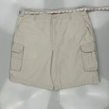 Izod Cargo Shorts - 36W 9L Beige Cotton