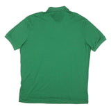 POLO RALPH LAUREN Mens Green Short Sleeve Plain L Cotton Blend Polo Shirt