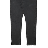 LEVI'S Mens Slim Black Denim Slim Fit Skinny Jeans W32 L27 Zip Closure