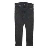 LEVI'S Mens Slim Black Denim Slim Fit Skinny Jeans W32 L27 Zip Closure