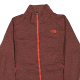 THE NORTH FACE Mens Red Heather Zip Jacket M Polyester Blend Casual Outdoor