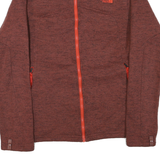THE NORTH FACE Mens Red Heather Zip Jacket M Polyester Blend Casual Outdoor