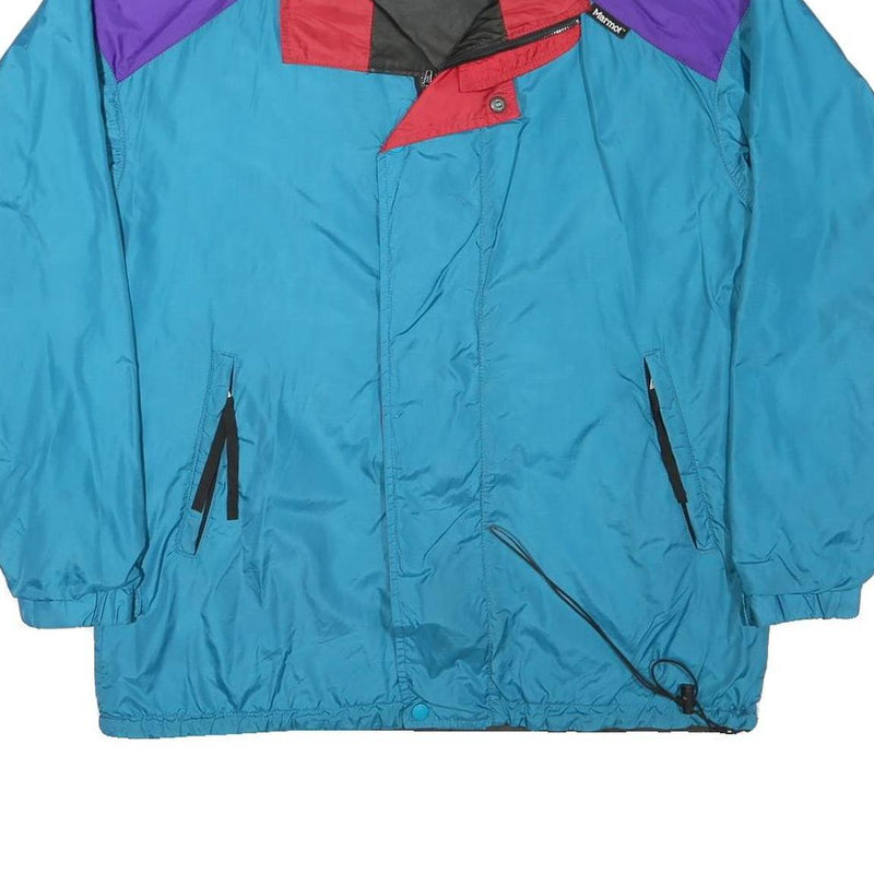 MARMOT Mens Blue & Purple Outdoor Jacket M Polyester Plain Zip Pockets