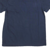 TOMMY HILFIGER Mens Blue Navy T-Shirt M Short Sleeve Crew Neck Cotton Blend Logo