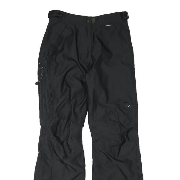 MAMMUT Lined Womens Polyester Blend Black Relaxed Straight Trousers W28 L31