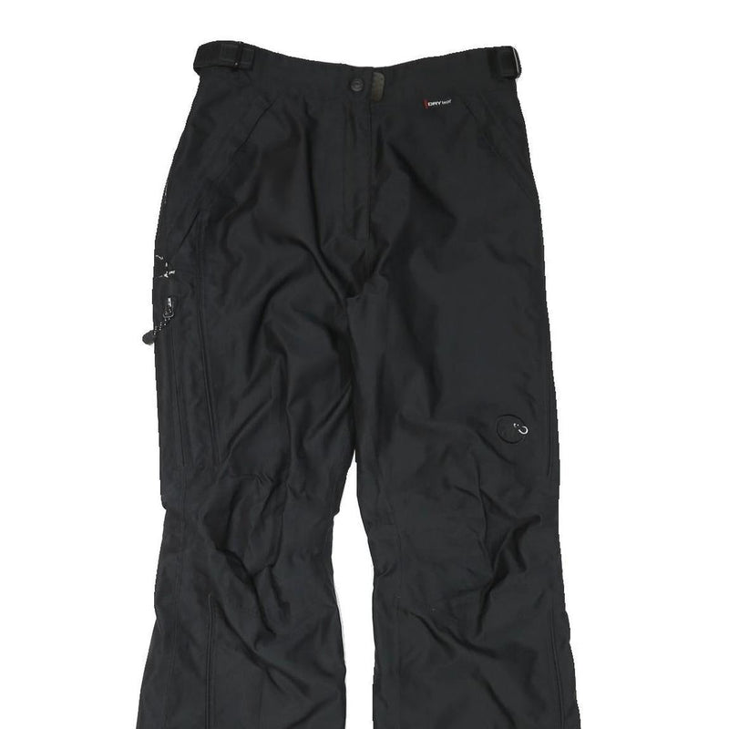 MAMMUT Lined Womens Polyester Blend Black Relaxed Straight Trousers W28 L31