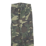 BRANDY MELVILLE Womens Cotton Blend Green Camouflage Regular Fit Cargo Trousers