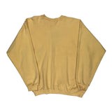 90S Blank Hanes Sweatshirt - Large Yellow Cotton
