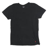 POLO RALPH LAUREN Mens Black T-Shirt M Short Sleeve Crew Neck Classic Cotton