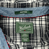 Trout Run Woolrich Checked Flannel Shirt - XL Black & White Cotton