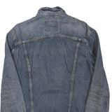 LEVI'S Mens Blue Cotton Blend Denim Jacket M Classic Button Closure Retro Style