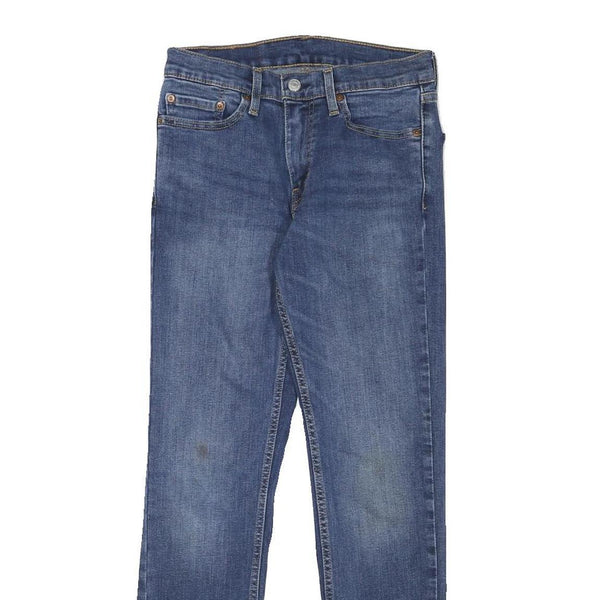 LEVI'S 511 Mens Slim Blue Denim Jeans Cotton Blend W26 L28 Classic Zip