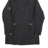 JACK WOLFSKIN Womens Black Outdoor Jacket UK 16 Polyester Blend Zip Hooded