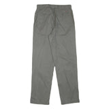 TOMMY HILFIGER Mens Cotton Blend Grey Regular Fit Straight Trousers W30 L32