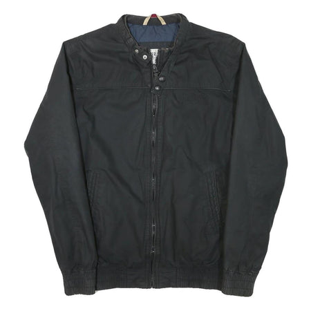 TOMMY HILFIGER Mens Black Jacket M Polyester Blend Zip Classic Casual