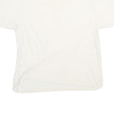 AUREA Mens White Short Sleeve Plain Polo Shirt L Cotton Blend Classic