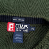 Chaps Ralph Lauren Sweater - Large Green Cotton