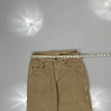 Kickers Carpenter Trousers - 30W 29L Beige Corduroy