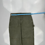 Carhartt Carpenter Trousers - 32W 30L Green Cotton