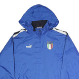 PUMA Mens Blue Italia Zip Hooded Polyester Blend Jacket S Sportswear Track