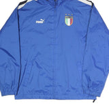 PUMA Mens Blue Italia Zip Hooded Polyester Blend Jacket S Sportswear Track