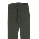 LEVI'S Mens Cotton Blend Green Regular Fit Straight Leg Trousers W31 L27 Stylish