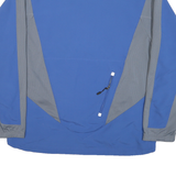 NIKE Mens Blue & Grey Outdoor Jacket XL Polyester Blend Mesh Colourblock Relaxed