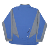 NIKE Mens Blue & Grey Outdoor Jacket XL Polyester Blend Mesh Colourblock Relaxed