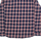 WRANGLER Mens Blue & Red Plaid Shirt L Long Sleeve Cotton Blend Casual