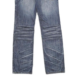 YOU GIVE ME FEEL Womens Jeans Blue Regular Straight Denim Medium W28 L30 Stylish