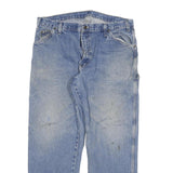 DICKIES Mens Relaxed Blue Denim Jeans W36 L29 Workwear Zip Closure