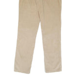 CALVIN KLEIN JEANS Womens Cotton Blend Beige Regular Straight Trousers W32 L32