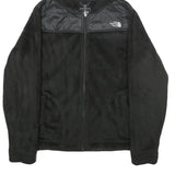 THE NORTH FACE Womens Black Zip Hooded Jacket M Polyester Fleece Casual Outdoor