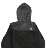 THE NORTH FACE Womens Black Zip Hooded Jacket M Polyester Fleece Casual Outdoor