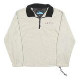 TRU-MOUNTAIN Mens Cream & Black Pullover Plain Crew Neck Basic Knit Jumper M