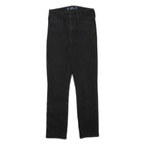 HOLLISTER Womens Slim Black Denim Cotton Blend Zip Jeans W26 L27 Stylish