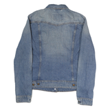 LEVI'S Mens Blue Denim Cotton Classic Jacket M Button Plain Casual Fashion